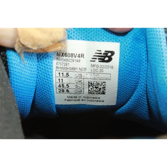 New Balance 608v4 White Royal Suede Mesh Breathable Training Shoes Size 11.5 - Picture 7 of 10